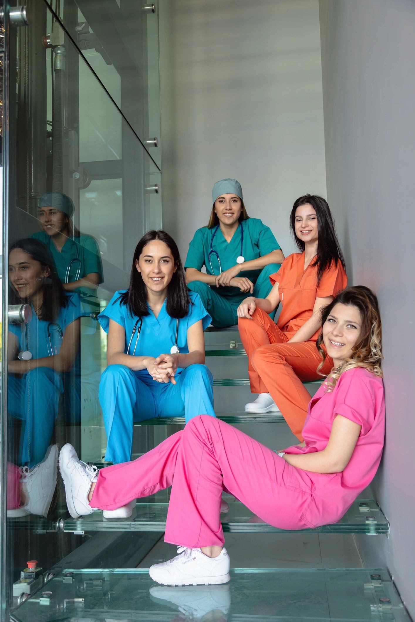 Healthcare training team in a collaborative setting